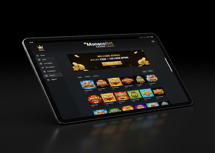 MonacoBet Kasino Kasino na tabletu